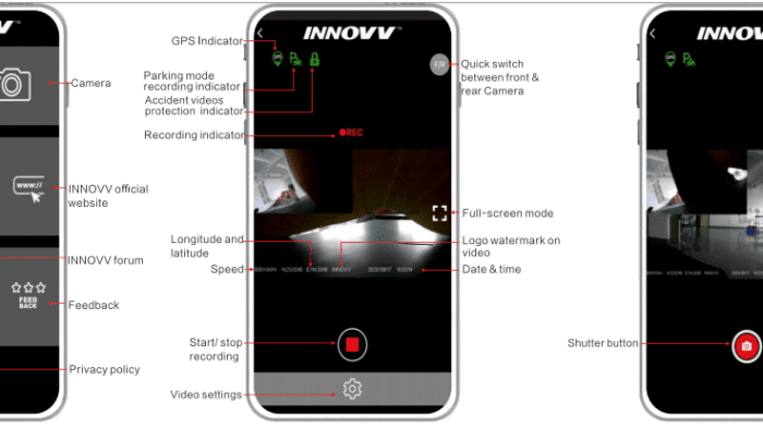 INNOVV K3 Action Camera App Control INNOVV K3 Action Camera App Control