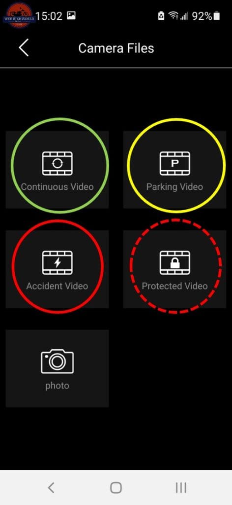 INNOVV K3 Action Camera Menu