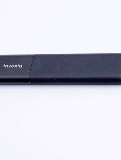 Up close view of Invoxia cellular GPS tracker