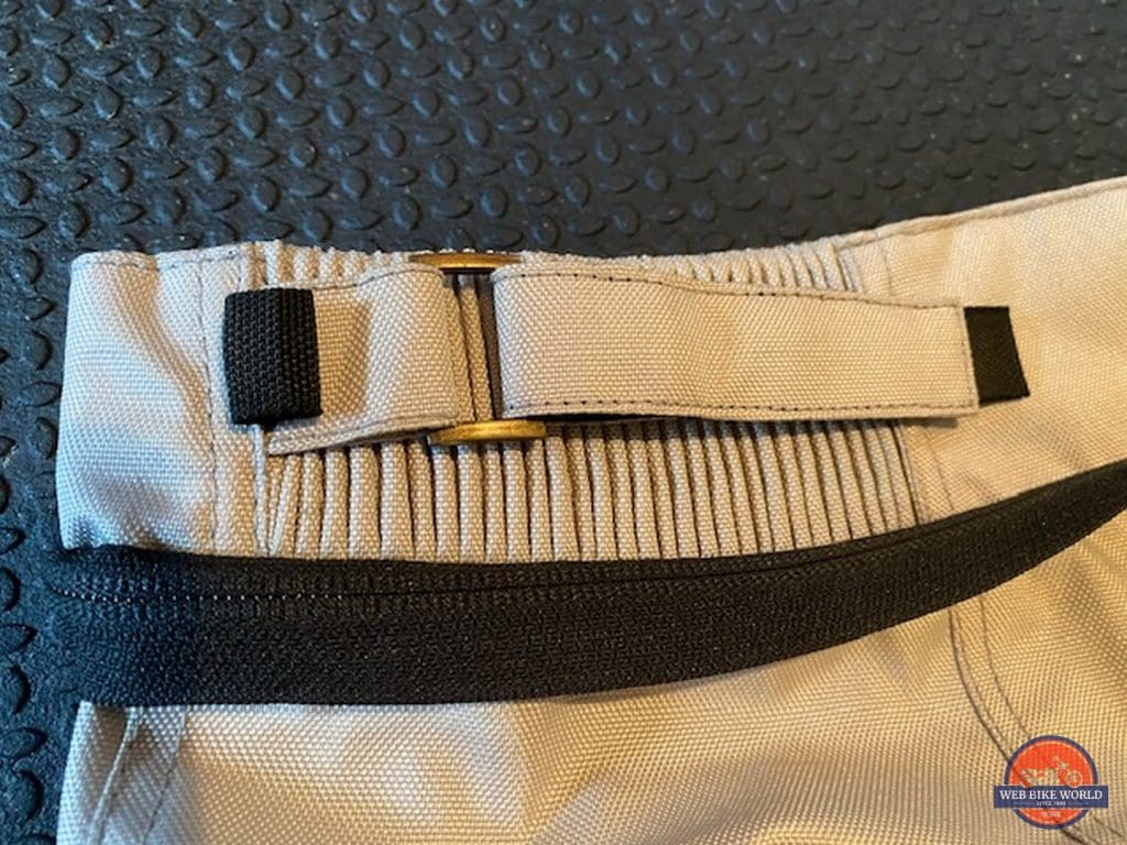 Closeup of the Falcon pants waistband