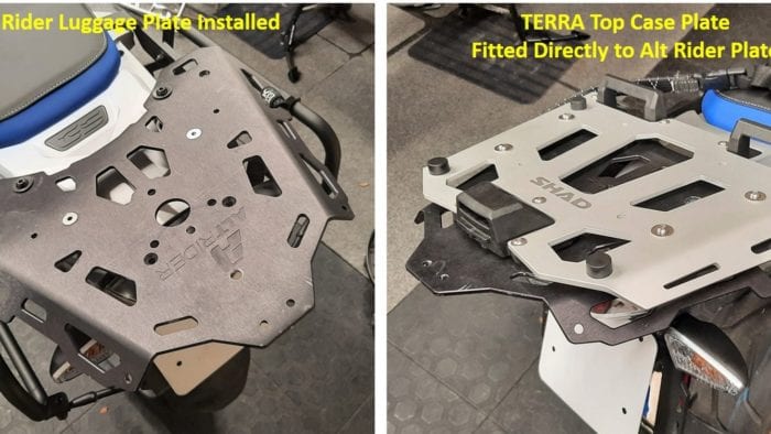 Shad Terra With Alt Rider Luggage Plate Shad Terra With Alt Rider Luggage Plate