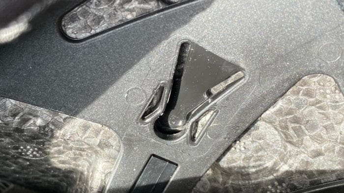 This is the socket that anchors the cheek pads in place in the Spartan GT Replikan. This is the socket that anchors the cheek pads in place in the Spartan GT Replikan.