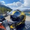 The Shark Spartan GT helmet in Kananaskis Country, Alberta, Canada.