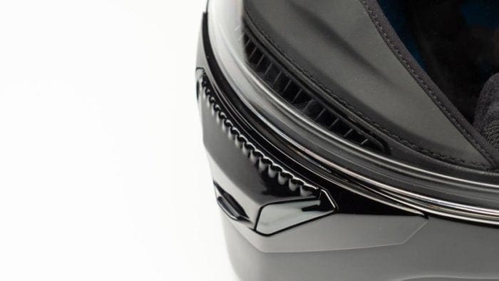 The Shark Spartan chin bar vent. The Shark Spartan chin bar vent.