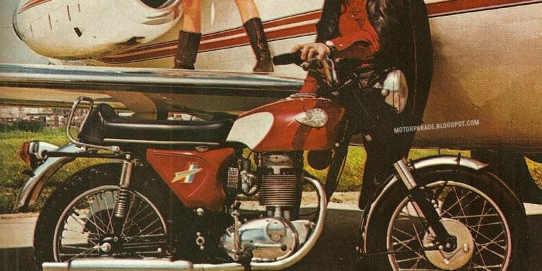 A vintage advertisement for BSA Motorcycles