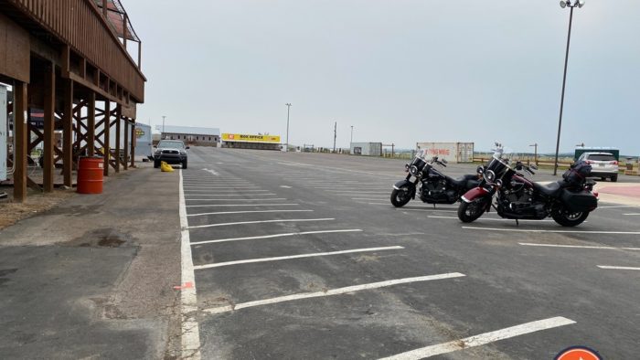 Empty parking lot after 2021 Get On! Adv Fest Empty parking lot after 2021 Get On! Adv Fest