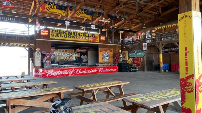 The stage inside the Knuckle Saloon in Sturgis, SD. The stage inside the Knuckle Saloon in Sturgis, SD.