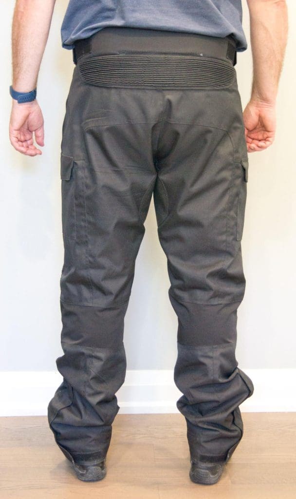 A back view of the Gryphon Moto Indy Pants.