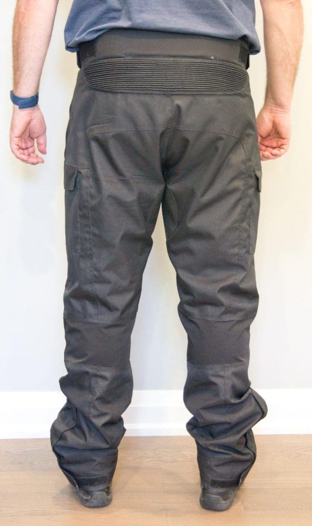 A back view of the Gryphon Moto Indy Pants.
