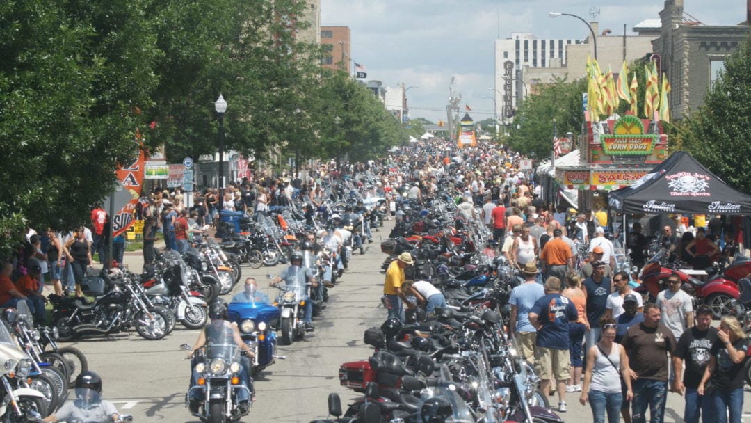 a view of the 2019 Rebel Road Bike Rally