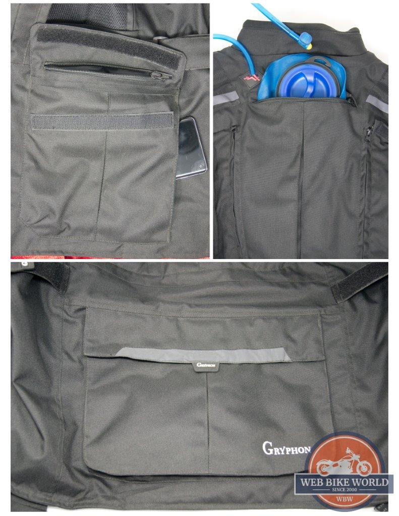 Gryphon Moto Vancouver Jacket Pockets