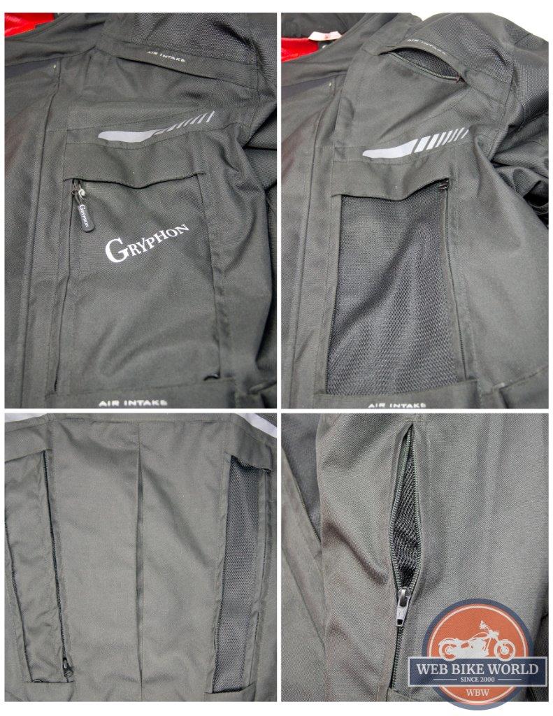Gryphon Moto Vancouver Jacket Ventilation