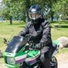 Gryphon Moto Vancouver Jacket Being Tested On A Kawasaki ZRX