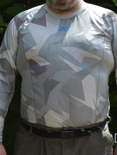 a front view of the KLIM Aggressor -1.0 Cooling Shirt