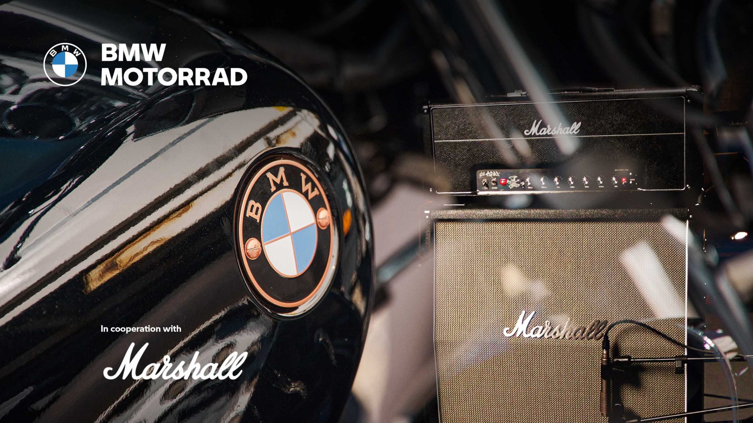 A view of the BMW poster in collaboration with Marshall