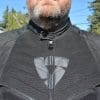 Top front chest view of the Arc Air Mesh jacket, with focus on the zippers