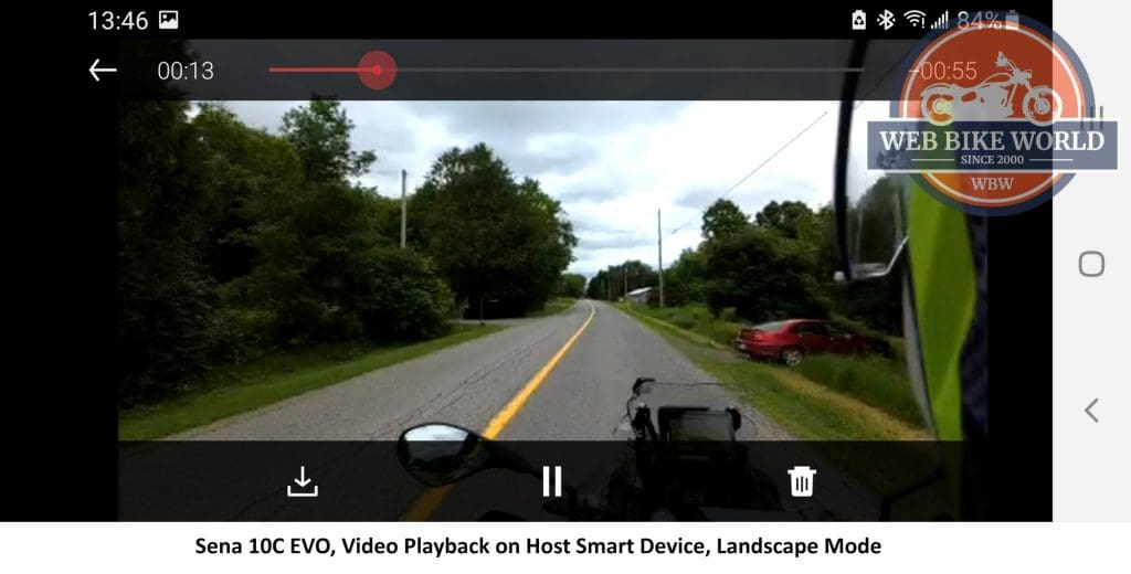 Sena 10C EVO-01 App Playback