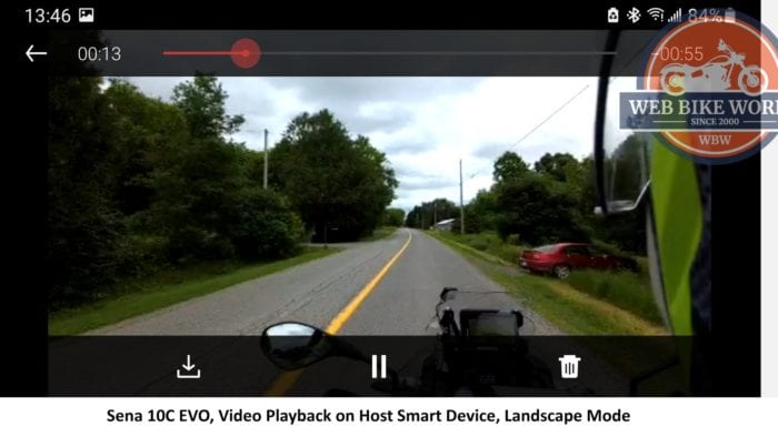 Sena 10C EVO-01 App Playback Sena 10C EVO-01 App Playback