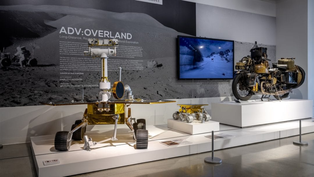 A view of the Peterson Automotive Museum's ADV: Overland Exhibit