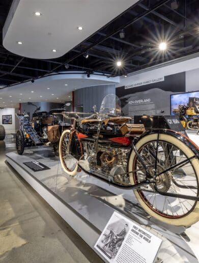 A view of the Peterson Automotive Museum's ADV: Overland Exhibit