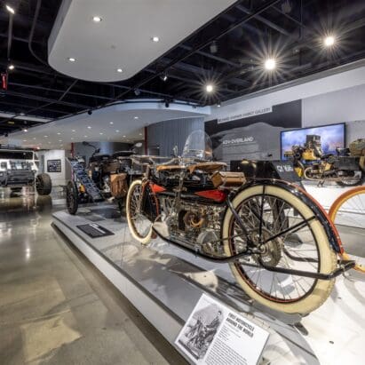 A view of the Peterson Automotive Museum's ADV: Overland Exhibit