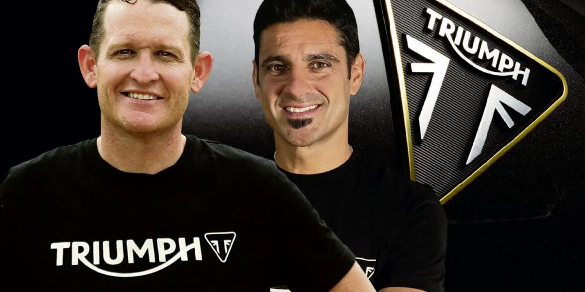 profile view of off-road championship giants Ricky Carmichael and Ivan Cervantes