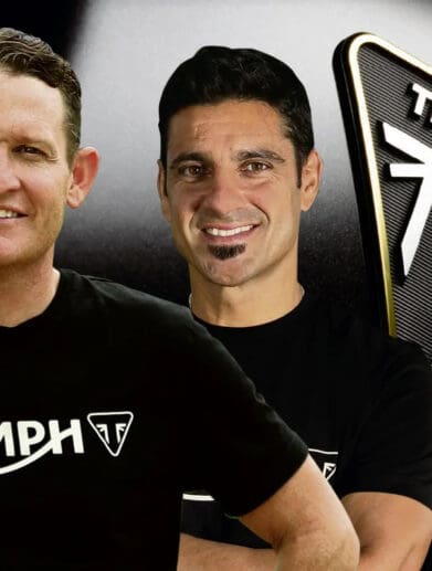 profile view of off-road championship giants Ricky Carmichael and Ivan Cervantes