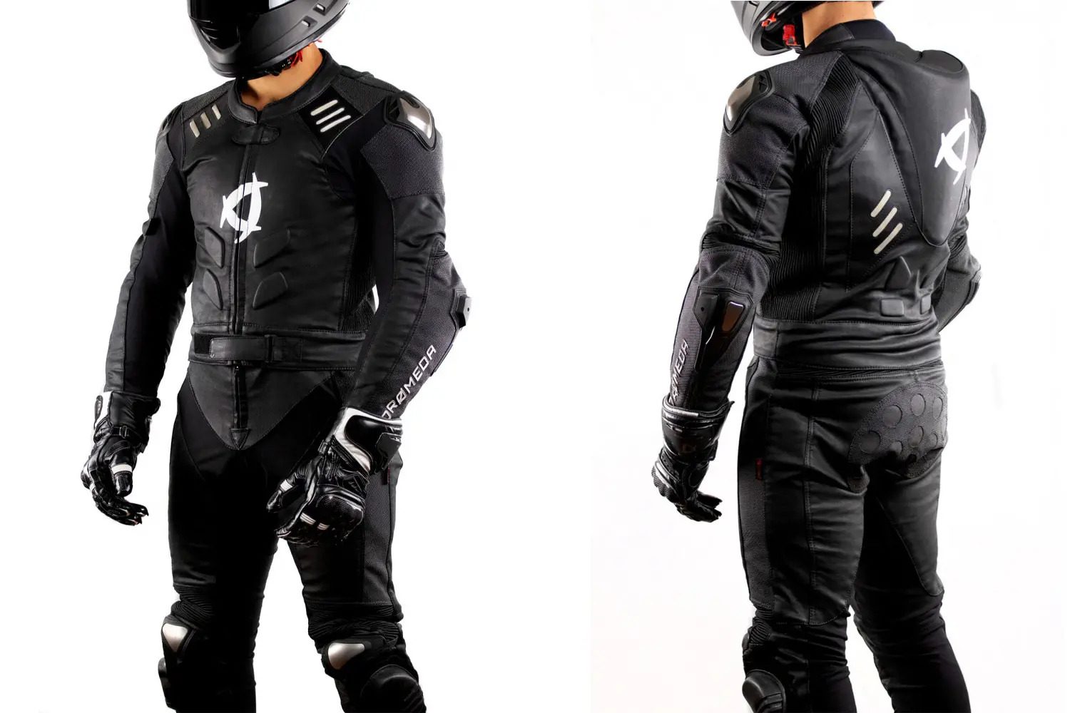 The Andromeda Moto NearX - a synthetic motorcycle suit designed to be more environmentally friendly than original leather