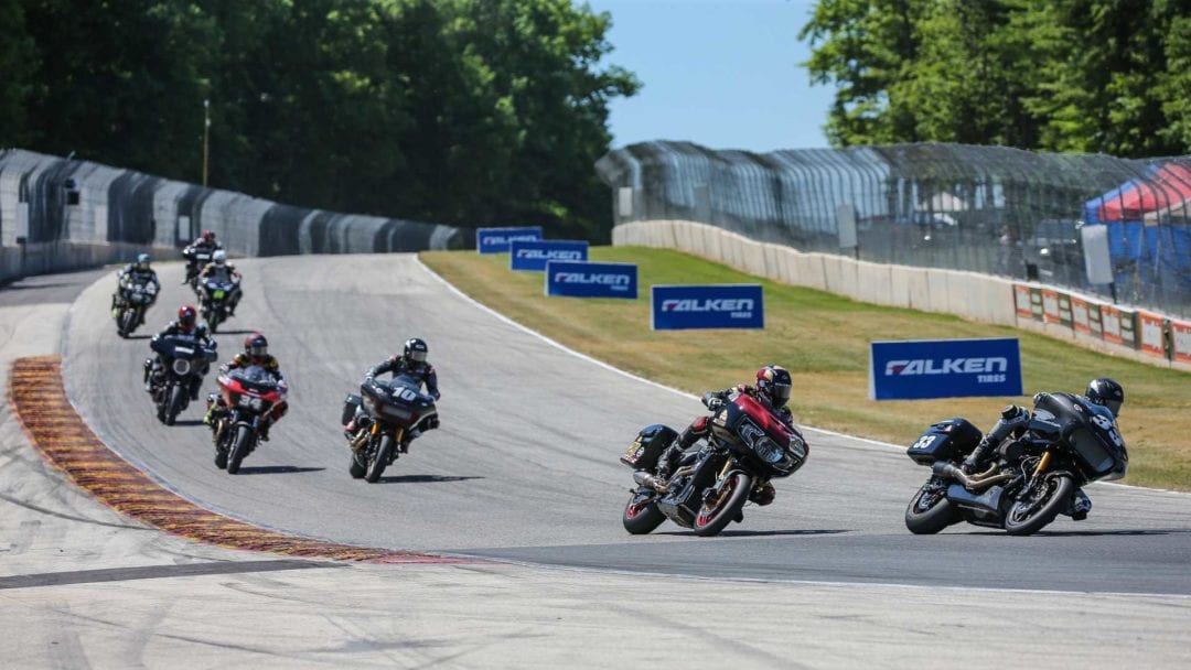 Kyle Wyman leads every lap in the King Of The Baggers Championships this weekend