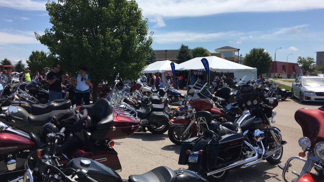 a view of the Muskegon Bike Time Rally