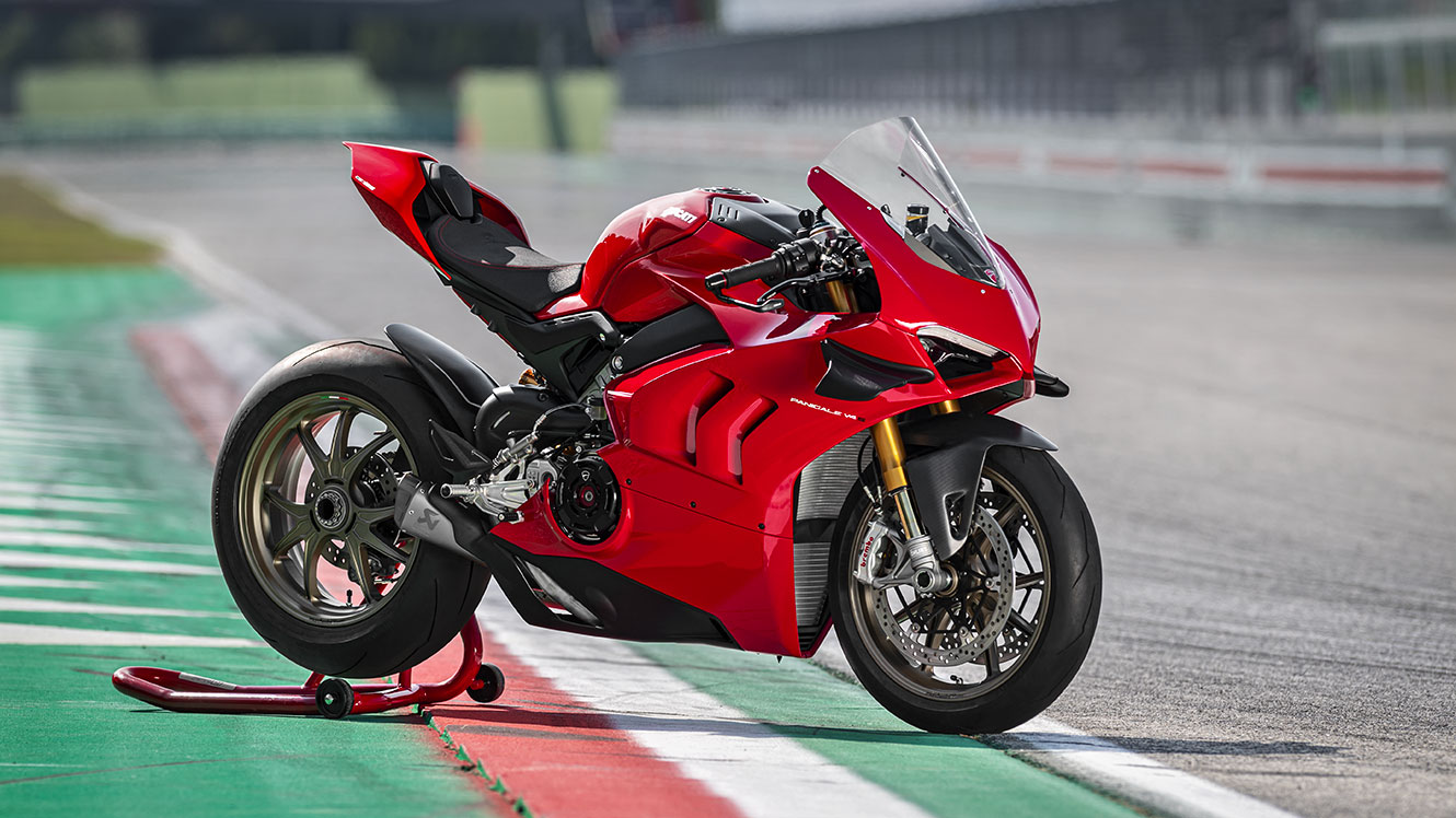 A view of a Ducati Panigale V4