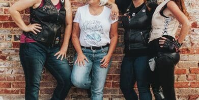 A picture of various members of the Ladies In Leather Rally