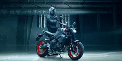 A view of the new Yamaha MT-09