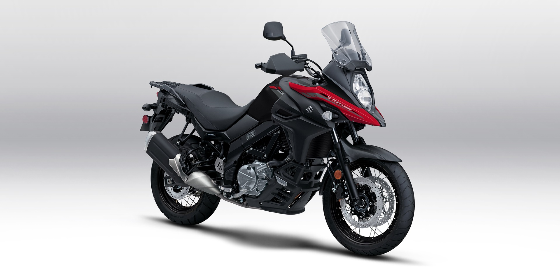 A side view of the 2021 Suzuki V-Strom 650 XT / XT Adventure