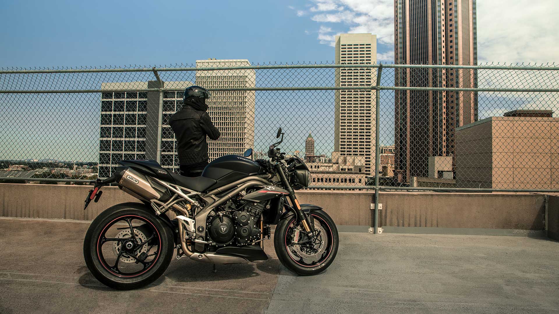A side profile of the Triumphs Speed Triple RS