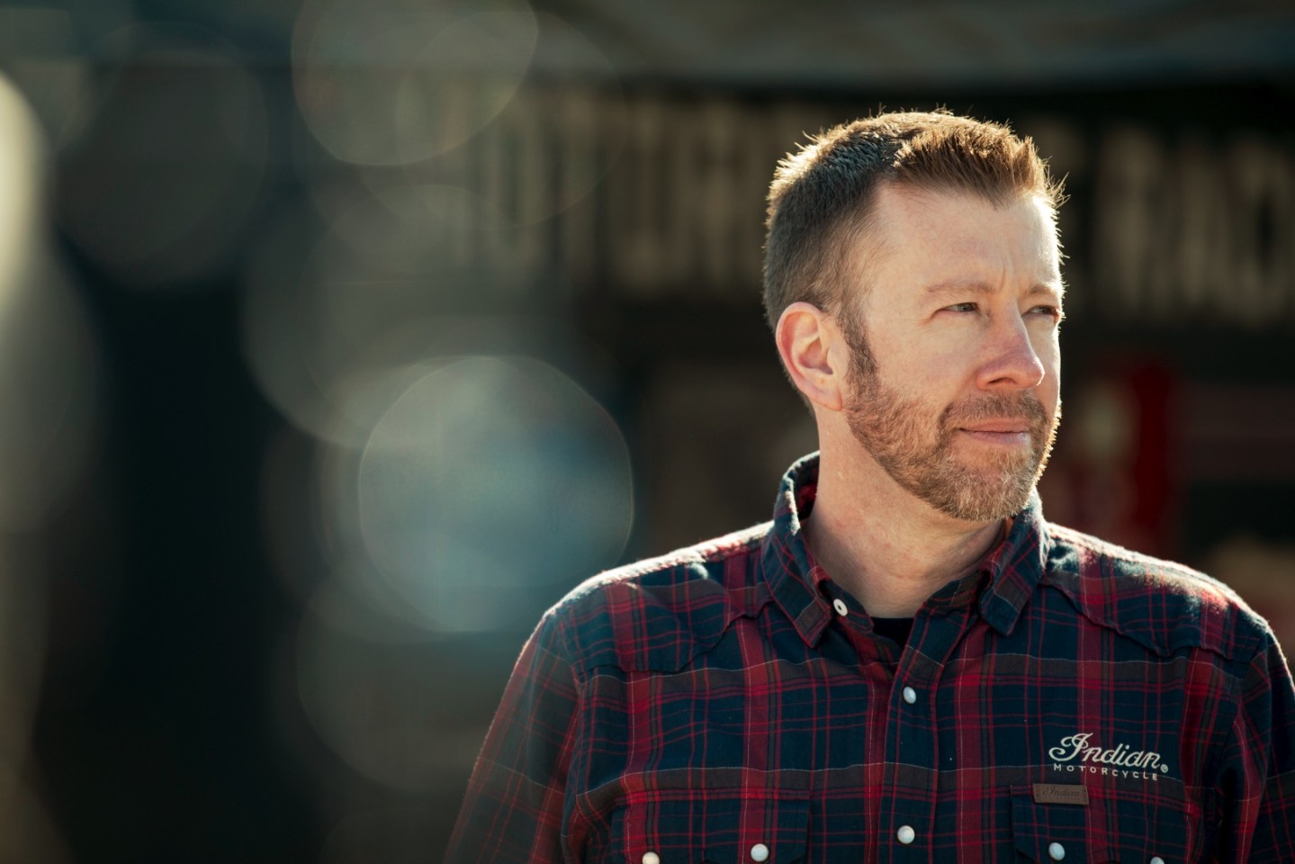 A headshot of Gary Gary, Vice President of Racing, Technology and Service for Indian Motorcycle