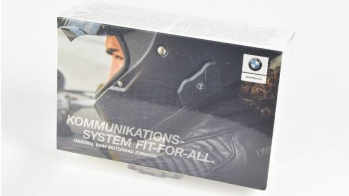 The BMW Fit-For-All Communication system made for motorcycle helmets. The BMW Fit-For-All Communication system made for motorcycle helmets.