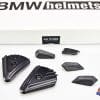 These pieces can be installed to cover mounting holes when the visor and sun peak is removed from the BMW GS Pure helmet.