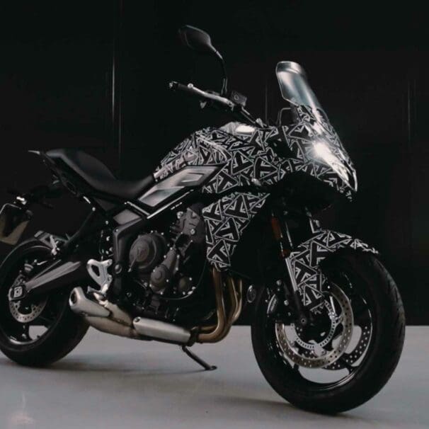 A view of the Triumph Tiger 660 prototype