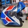 HJC i90 Modular Helmet Front View With Sun Visor Down and Chin Bar Up