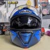 HJC i90 Modular Helmet Front View With Sun Visor Down