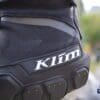 A view of the KLIM Dakar Pro Glove, showing the brand logo and top of hand