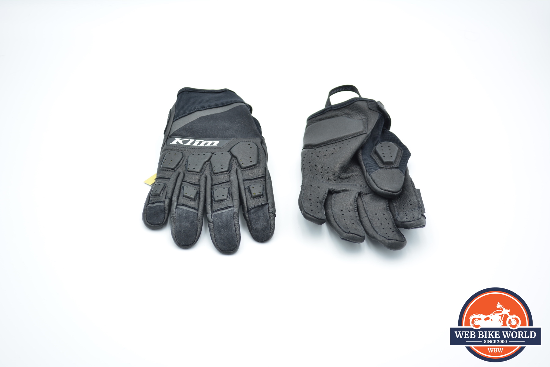 A view of both of the KLIM Dakar Pro Glove, front and back.