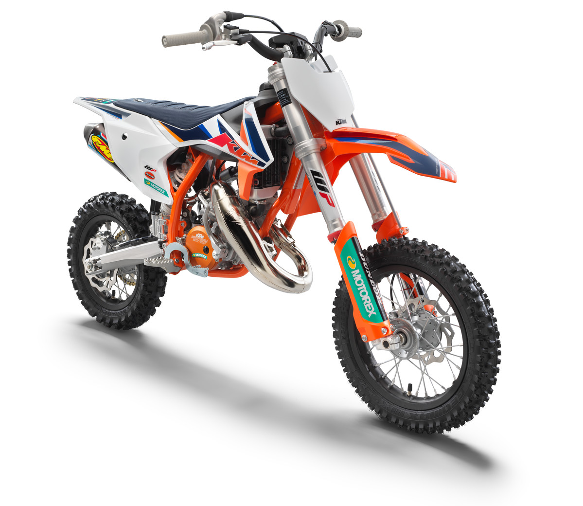 a front view of the all-new 2022 KTM 50 SX FACTORY EDITION