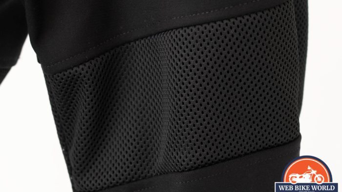 A view of the mesh lining on the Knox Urbane Pro Trousers A view of the mesh lining on the Knox Urbane Pro Trousers