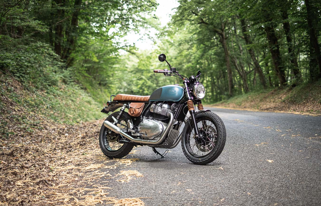 A view of the Royal Enfield Interceptor 650