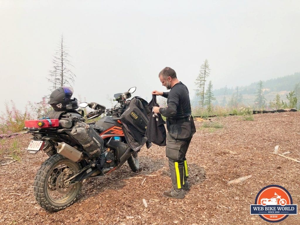 Out on the trails near Creston, BC with my KTM 790 adventure and Ruroc Atlas 3.0 helmet.