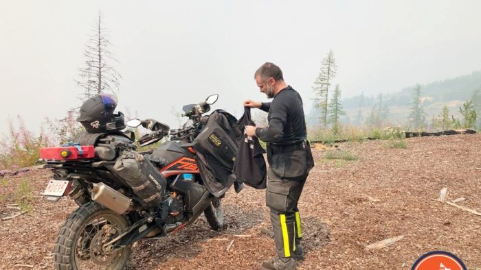 Out on the trails near Creston, BC with my KTM 790 adventure and Ruroc Atlas 3.0 helmet.