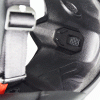 The switch for controlling the chin bar vents is located on the inside of the chin bar on the Ruroc Atlas 3.0 helmet.