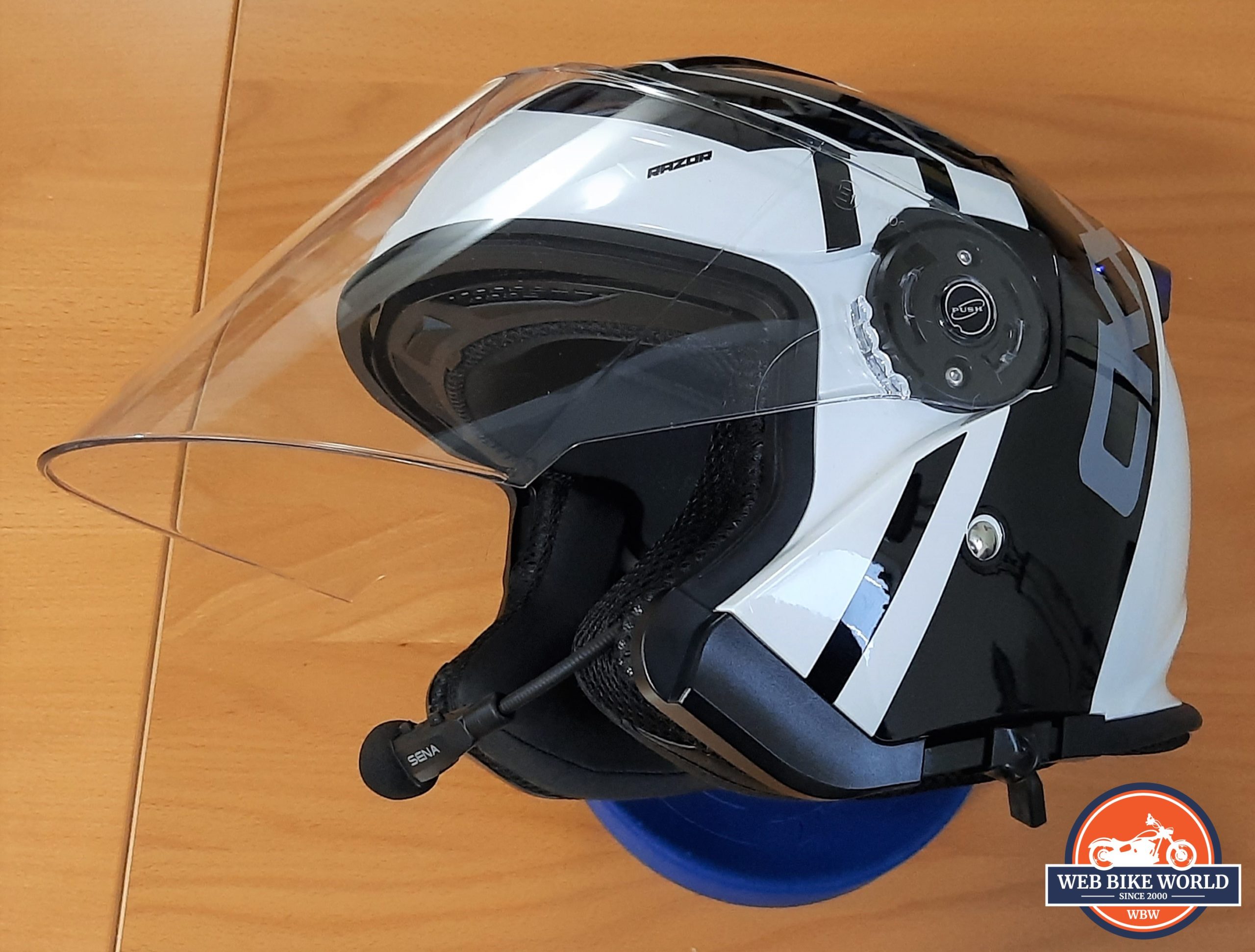 Sena 3S Plus, Boom System, on CKX Helmet, ready to go Sena 3S Plus, Boom System, on CKX Helmet, ready to go